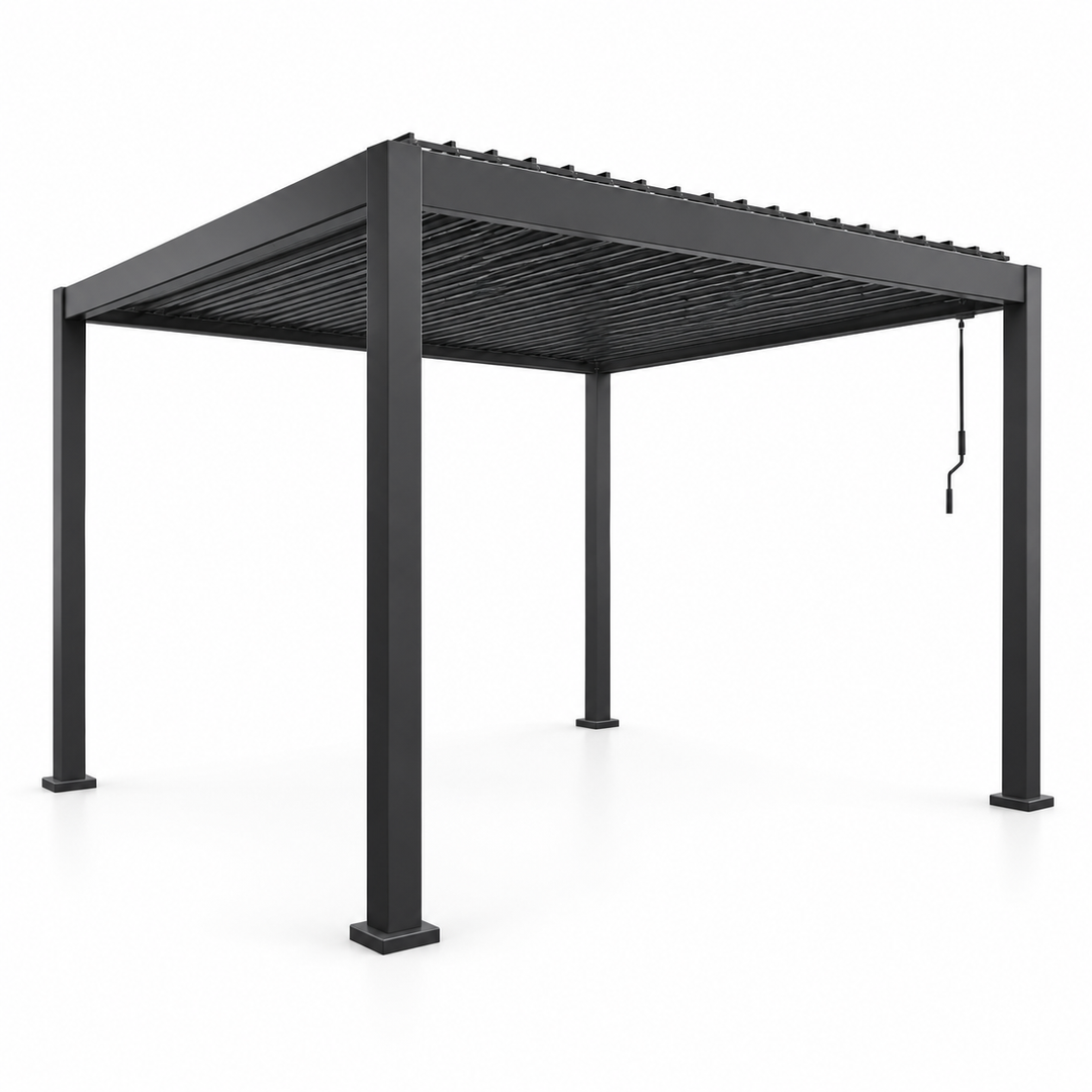 3x3 Aluminium Pergola Grey