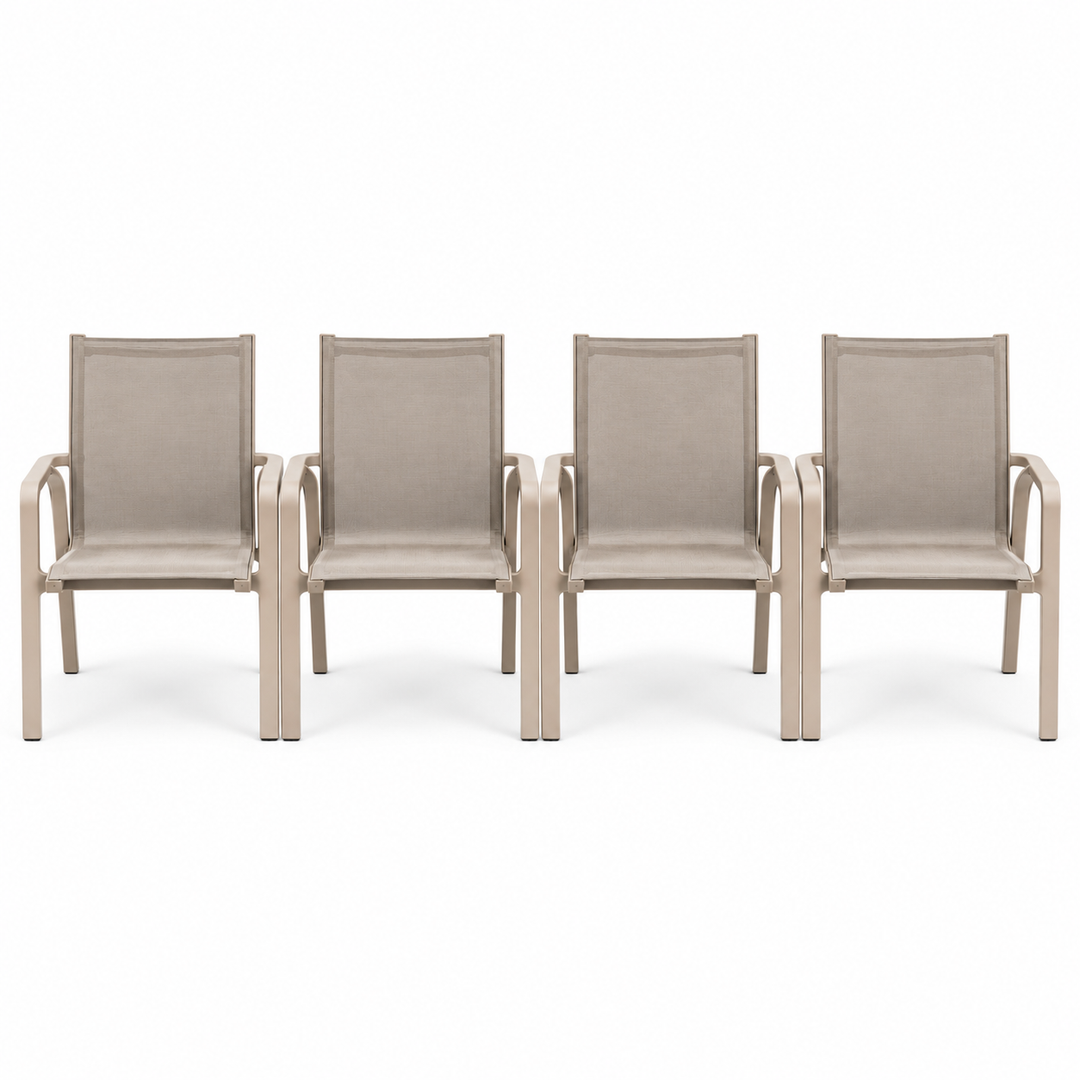 Alexi Dining Chair Set of 4 - Taupe