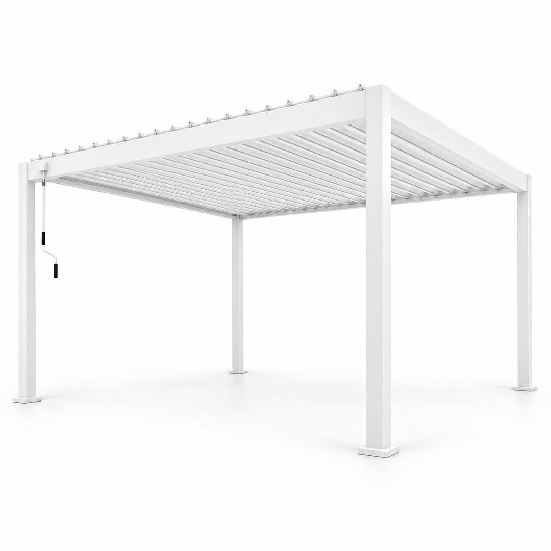 4x3 Aluminium Pergola White