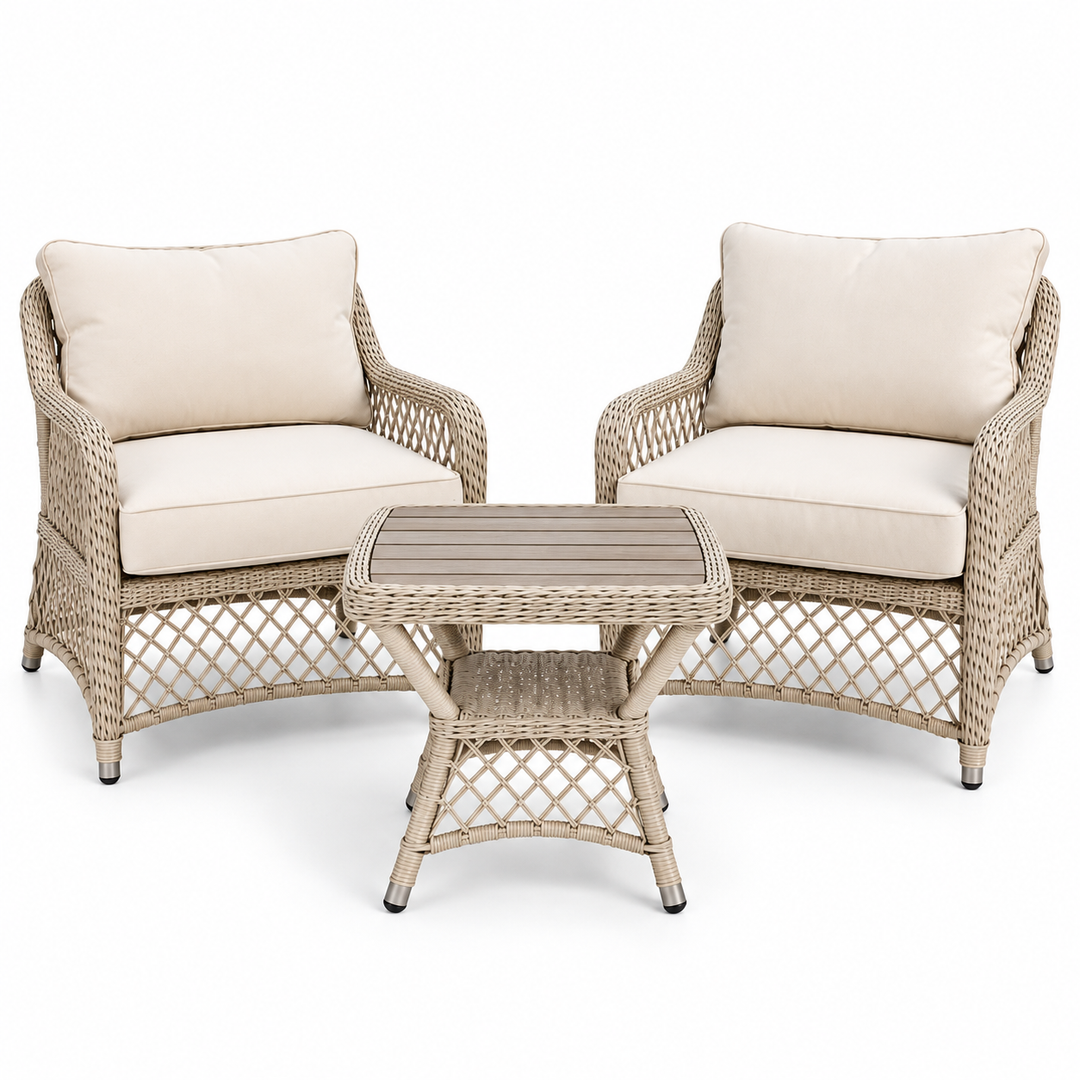 Leyland Natural 3pc Balcony set