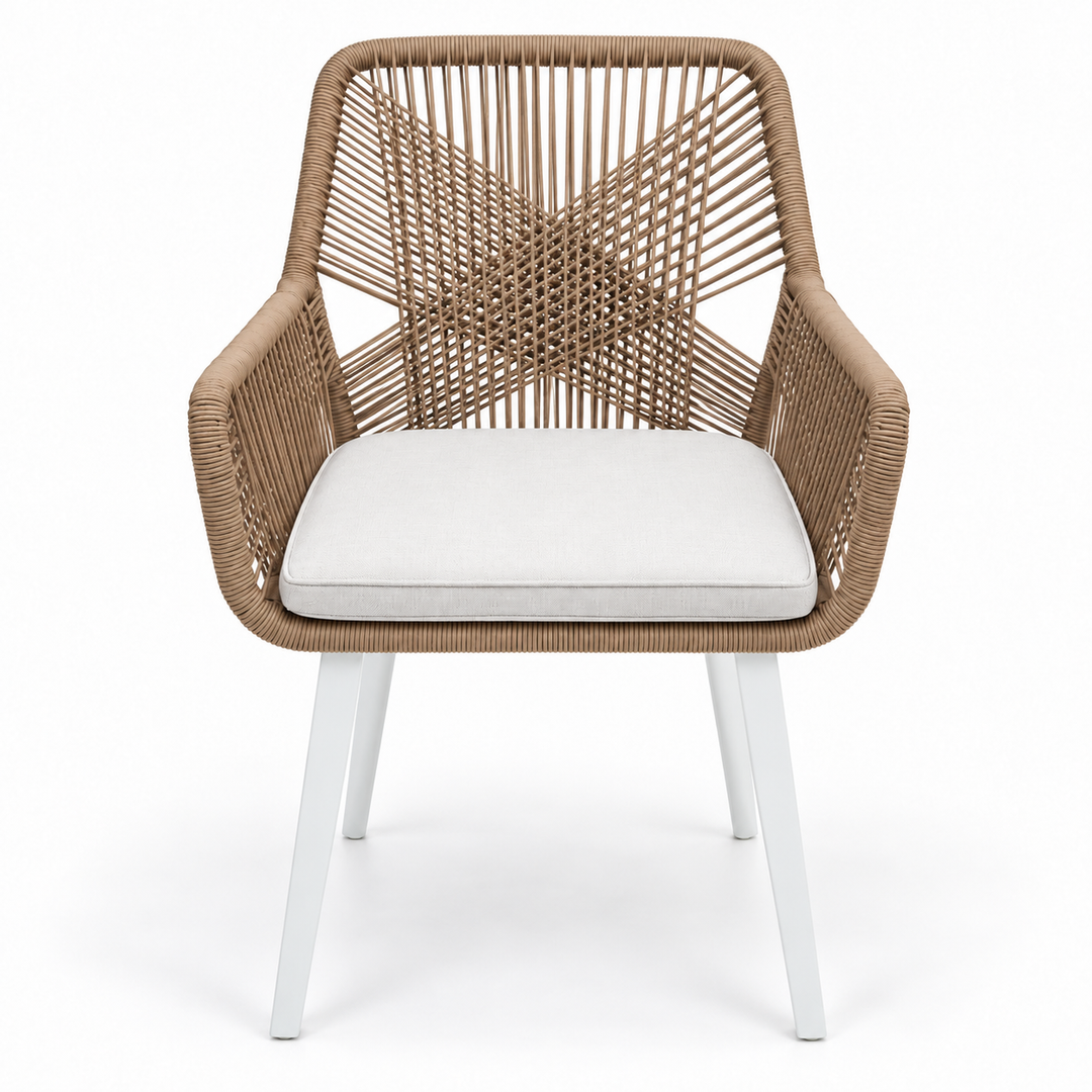 Albenga Steel Dining Chair - Beige