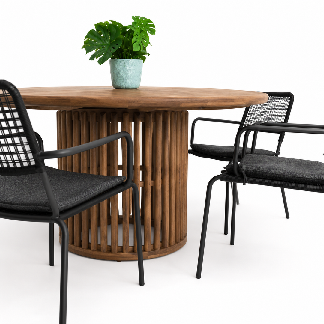 Cairns Bahamas 7pc Dining Setting - Black