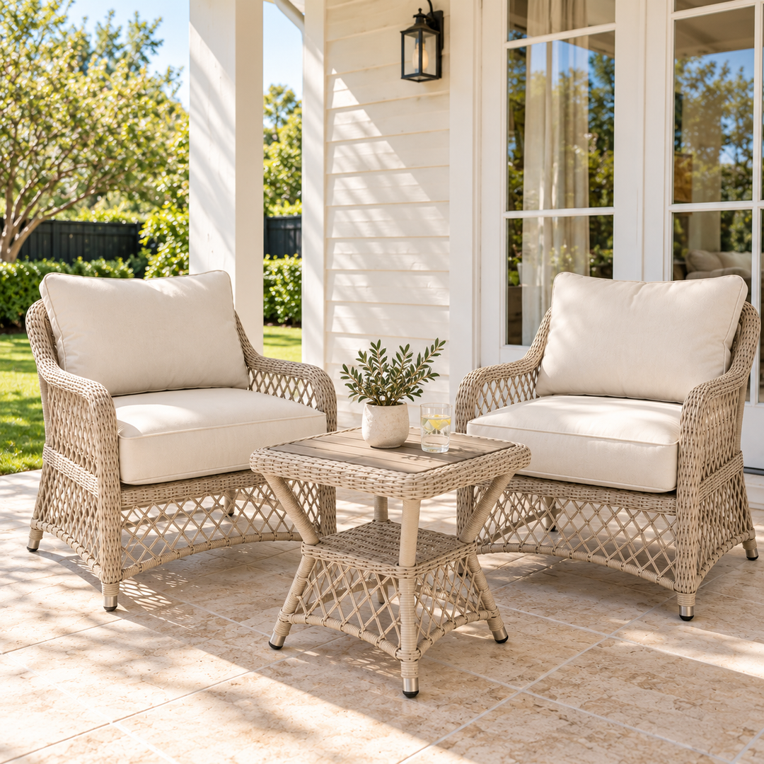 Leyland Natural 3pc Balcony set