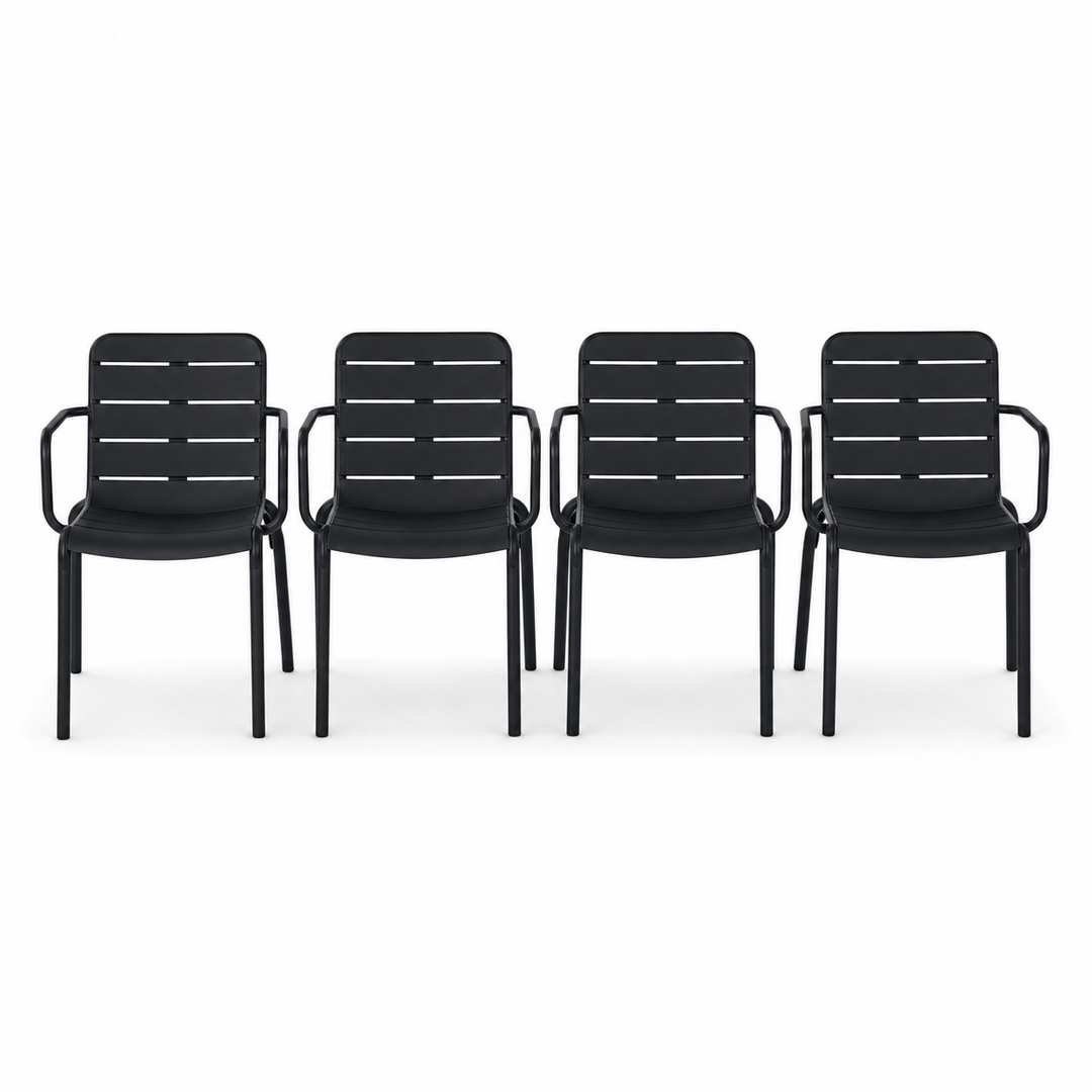 Mariss Dining Chair Set of 4 - Black