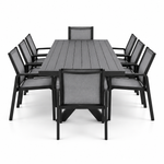 Load image into Gallery viewer, Ravenne Alexi 9pc Dining Setting - Black