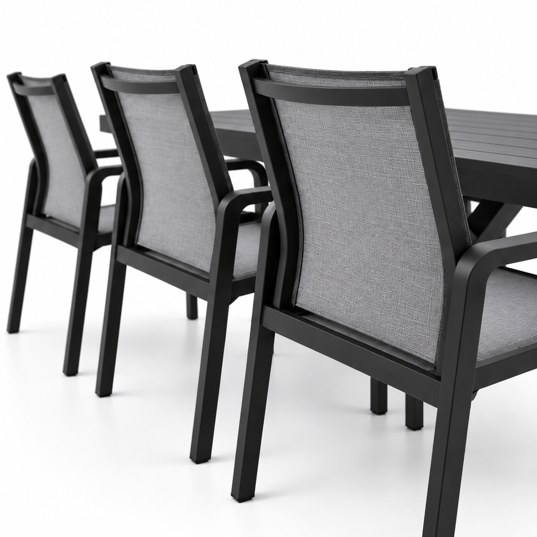 Ravenne Alexi 9pc Dining Setting - Black
