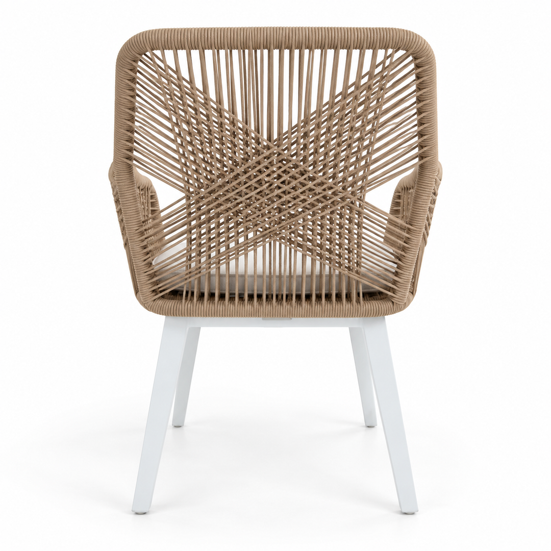 Albenga Steel Dining Chair - Beige