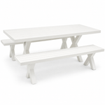 Load image into Gallery viewer, Ravenne 3pc Dining Setting - White