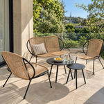 Load image into Gallery viewer, Cleo 5pc Steel Balcony Setting - Natural