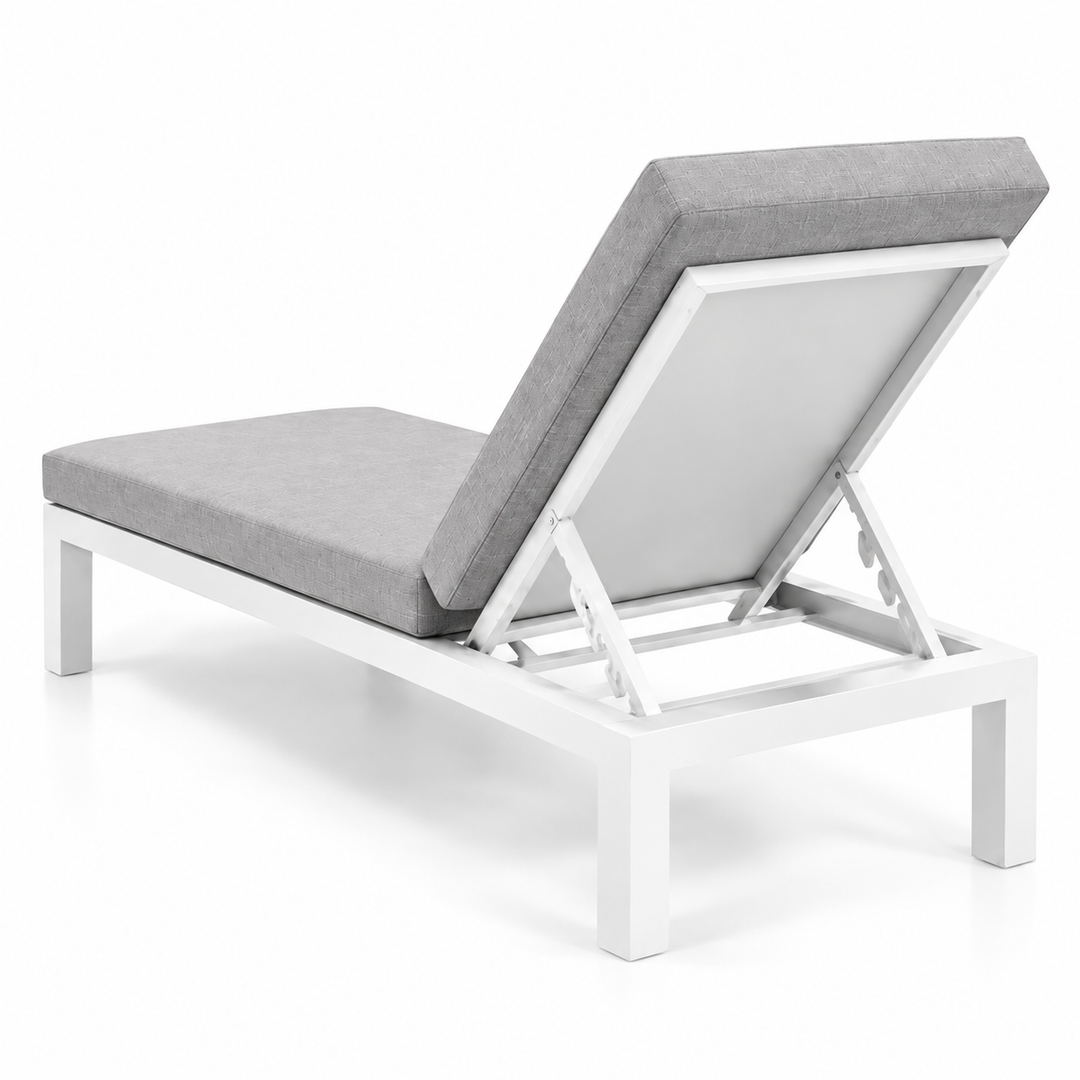 Colorado 2pc Sunlounge Setting - White