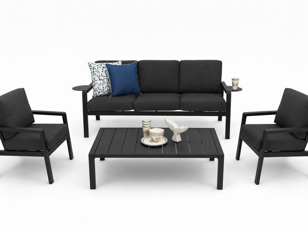 Arlo 4pc Lounge Setting - Grey