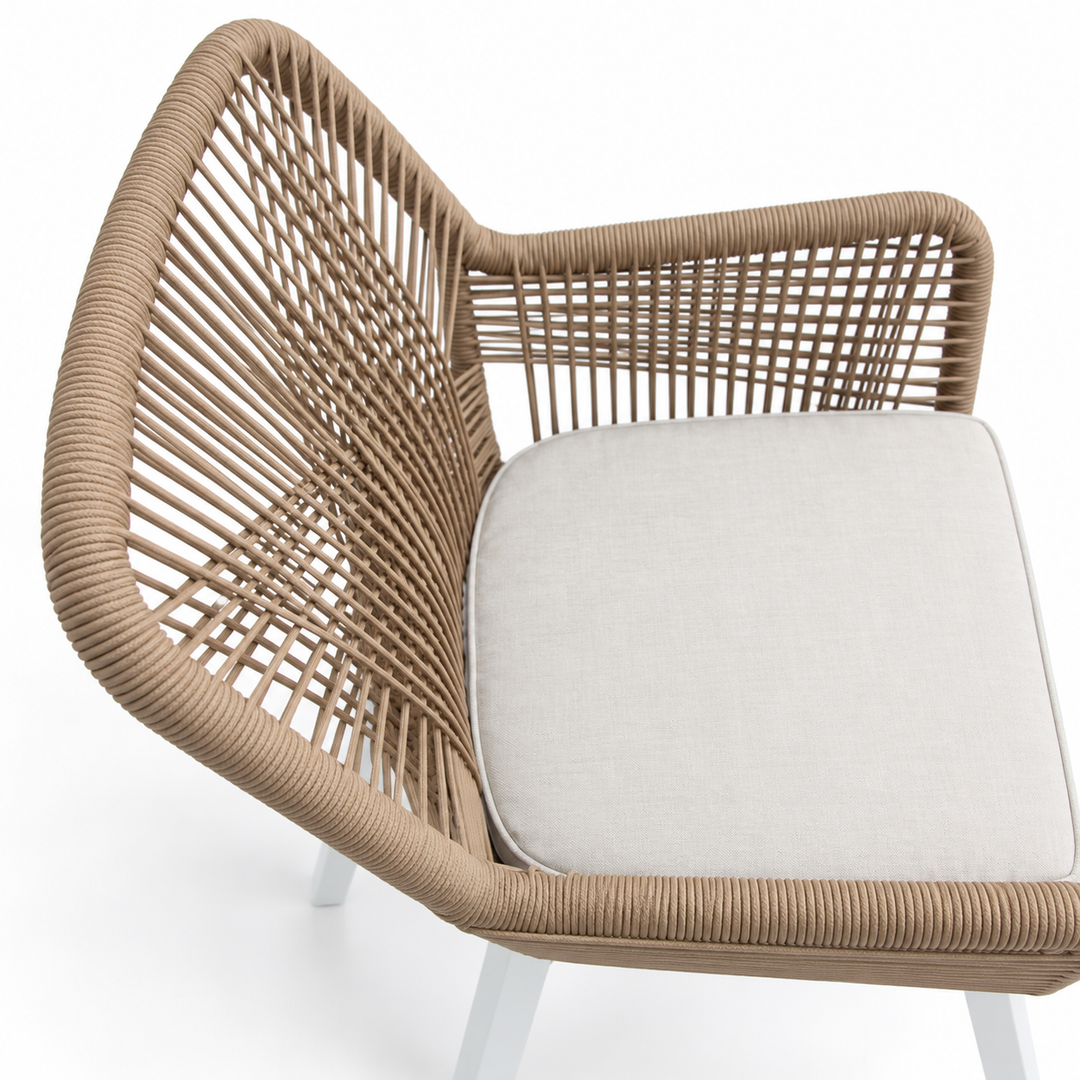 Albenga Steel Dining Chair - Beige