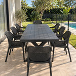 Load image into Gallery viewer, Ravenne Calhoun 9pc Dining Setting - Black