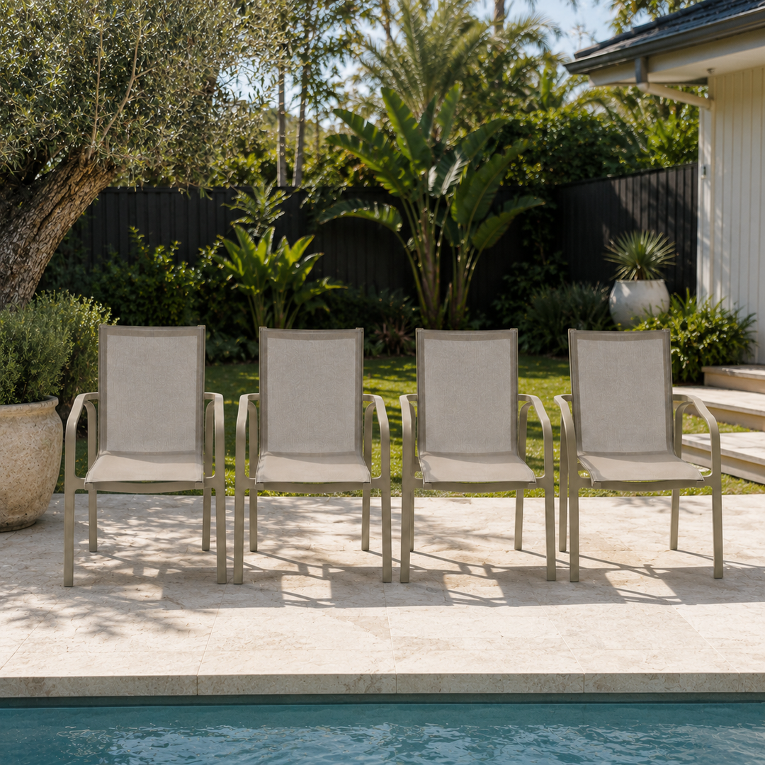 Alexi Dining Chair Set of 4 - Taupe