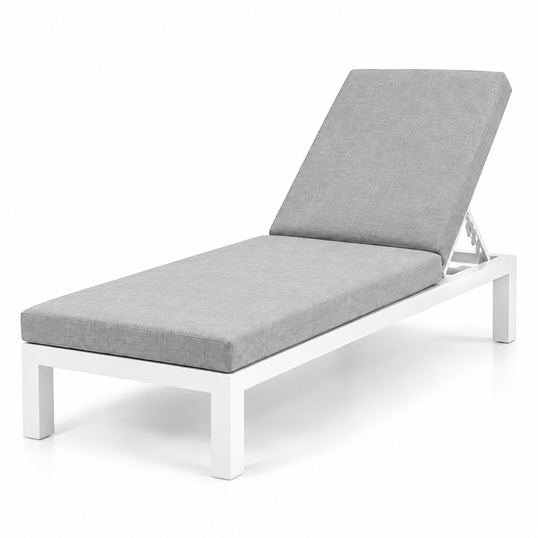 Colorado 2pc Sunlounge Setting - White