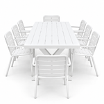 Load image into Gallery viewer, Ravenne Mariss 9pc Dining Setting - White
