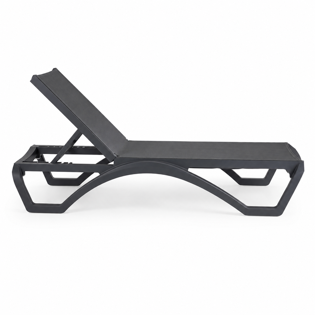 Aloha 3pc Sunlounge Setting - Charcoal