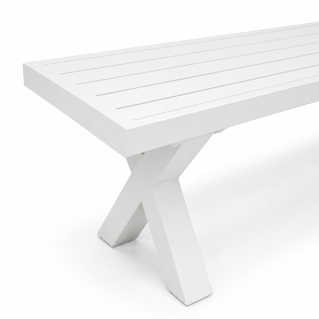 Ravenne 220cm Bench - White