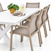 Ravenne Alexi 9pc Dining Setting - White Taupe