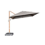 Load image into Gallery viewer, Amalfi 3x3m Cantilever Umbrella Timber Look Frame with Water Base - Light Grey