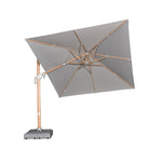 Load image into Gallery viewer, Amalfi 3x3m Cantilever Umbrella Timber Look Frame with Water Base - Light Grey