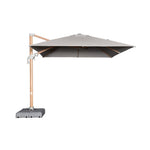 Load image into Gallery viewer, Amalfi 3x3m Cantilever Umbrella Timber Look Frame with Water Base - Light Grey