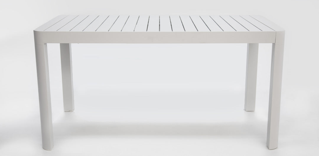 Frankie Azura 7pc Dining Set Armless - White