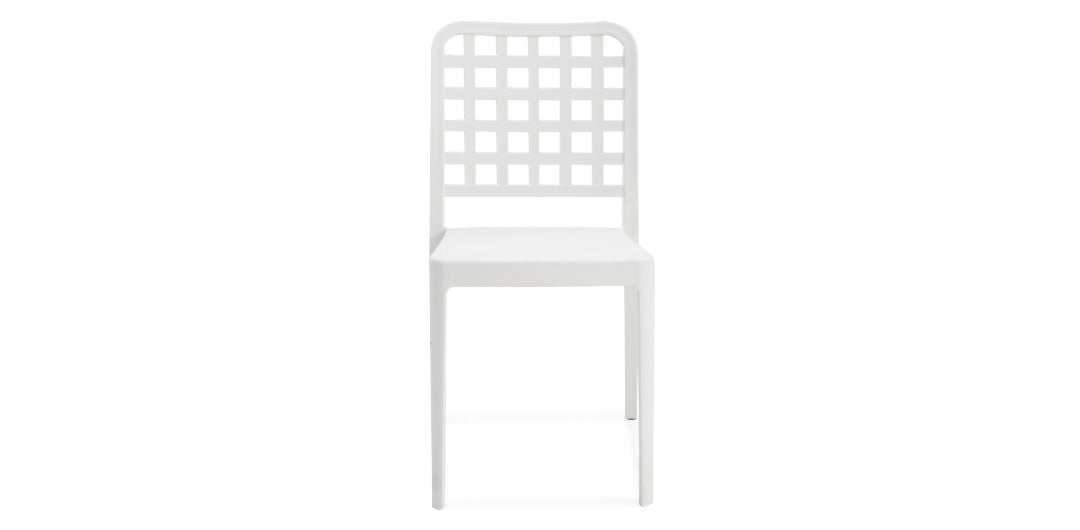 Frankie Azura 9pc Dining Set ARMLESS - White