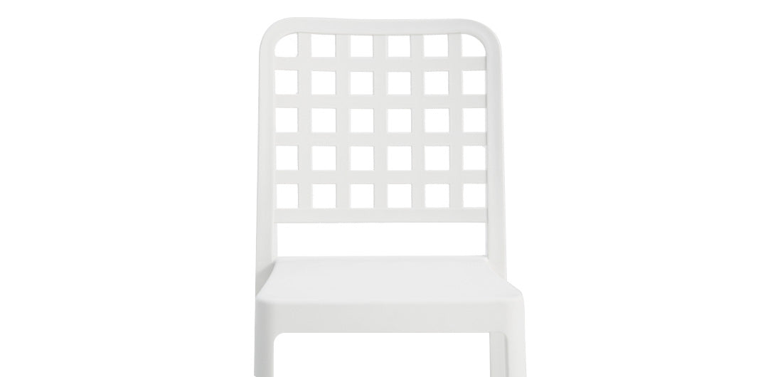 Frankie Azura 9pc Dining Set ARMLESS - White