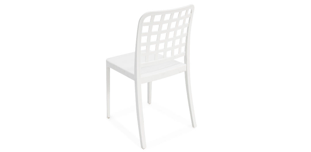 Frankie Azura 9pc Dining Set ARMLESS - White
