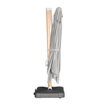 Load image into Gallery viewer, Santa Fe 3x4m Cantilever Umbrella Timber Look Frame with Water Base - Light Grey
