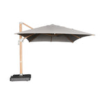 Load image into Gallery viewer, Santa Fe 3x4m Cantilever Umbrella Timber Look Frame with Water Base - Light Grey