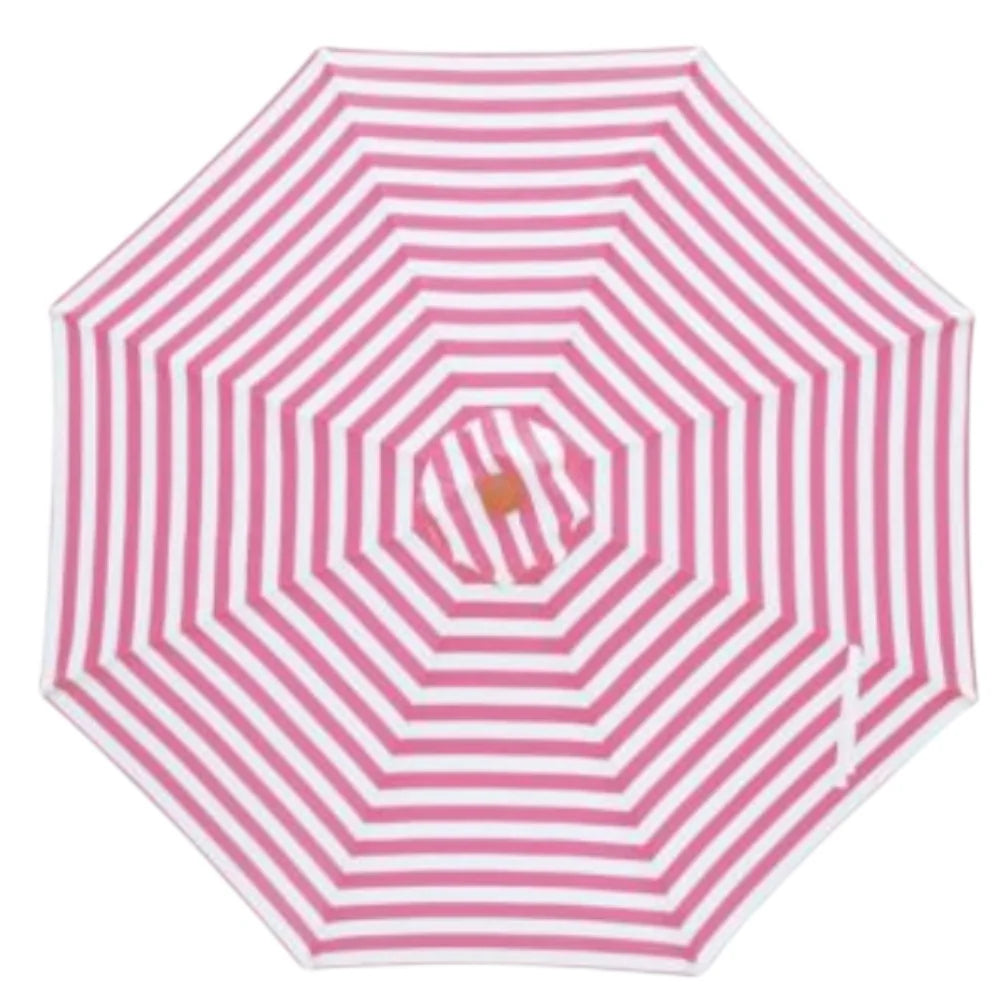 Replacement Canopy for 3m Bamboo Umbrella - Pink and White Stripe
