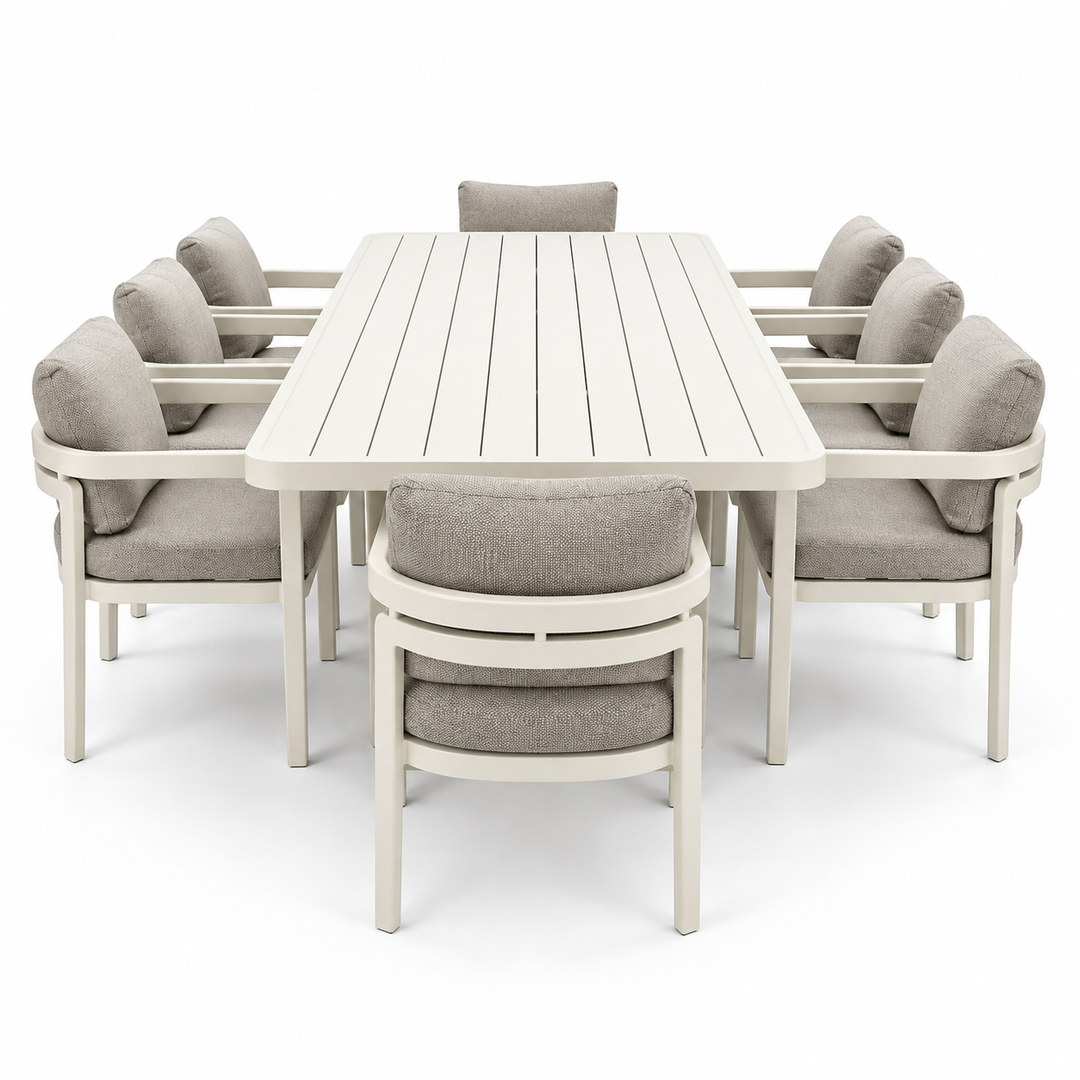 Liberty 9pc Dining Setting - Cream