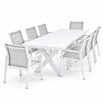 Load image into Gallery viewer, Ravenne Alexi 9pc Dining Setting - White