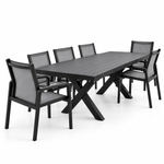 Load image into Gallery viewer, Ravenne Alexi 9pc Dining Setting - Black