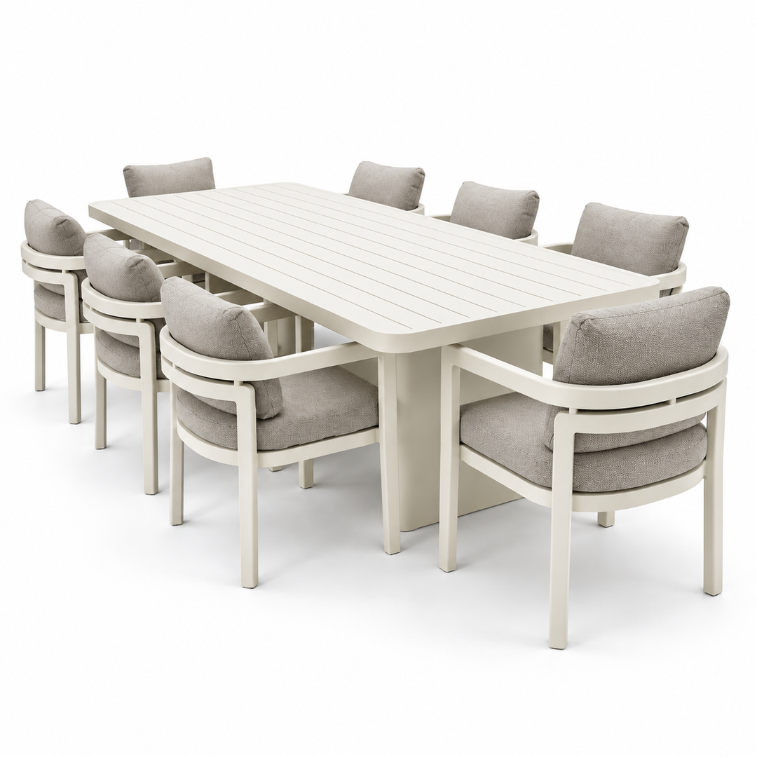 Liberty 9pc Dining Setting - Cream
