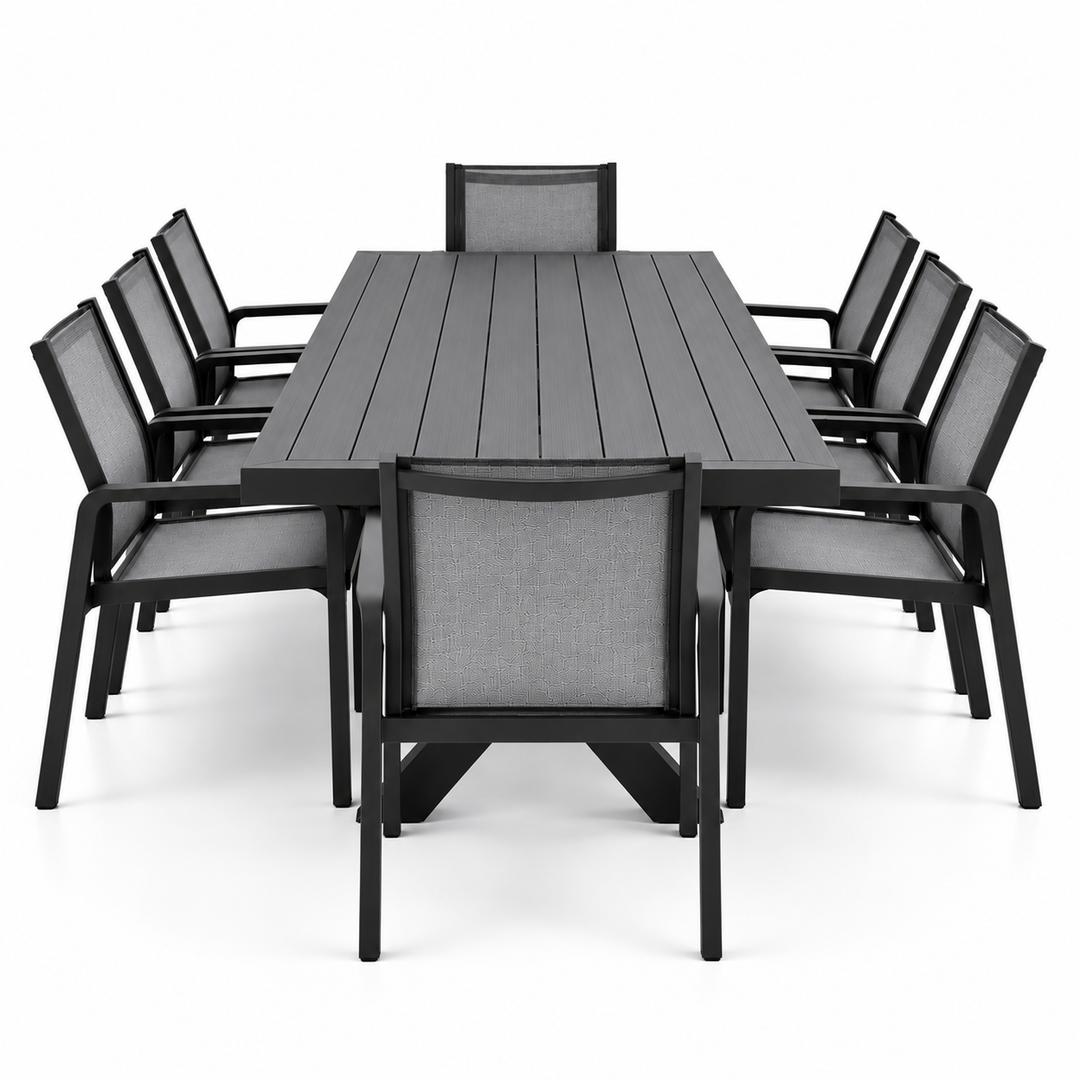Ravenne Alexi 9pc Dining Setting - Black