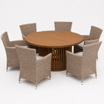 Load image into Gallery viewer, Cairns Amani 7pc Dining Setting - Driftwood