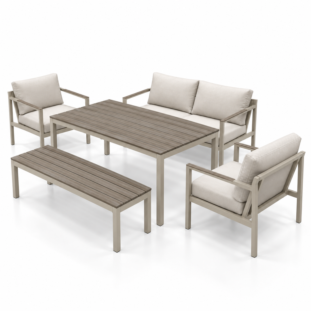 Zante LD and Bench - Cream