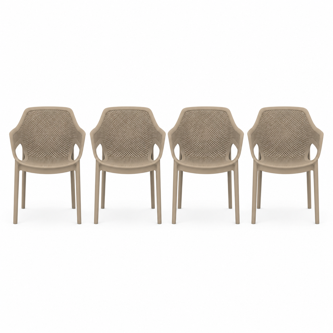 Calhoun Dining Chair Set of 4 - Taupe