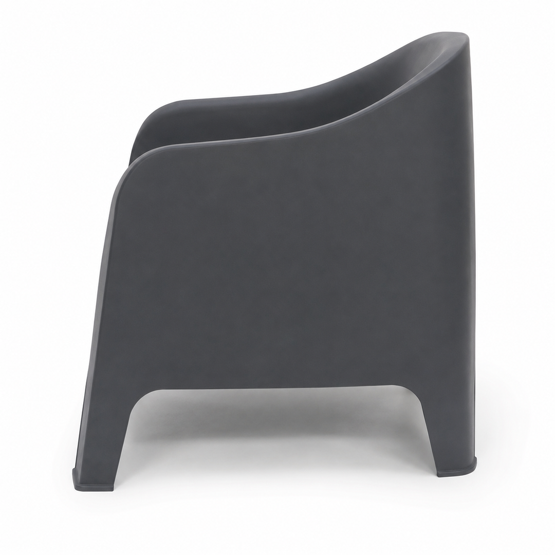 Varsity Tub Chair - Dark Grey