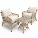 Load image into Gallery viewer, Leyland Natural 3pc Balcony set