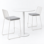 Load image into Gallery viewer, Kenty Cila 3pc Bar Setting - White