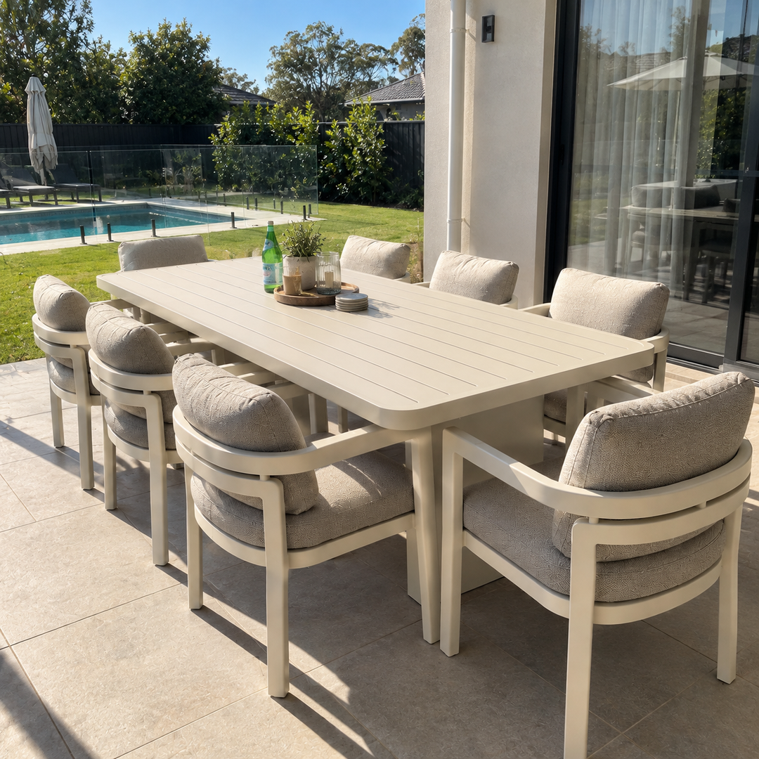 Liberty 9pc Dining Setting - Cream