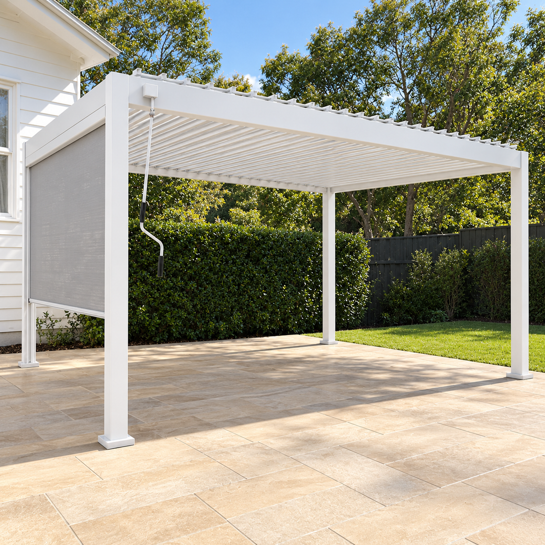 4x3 Aluminium Pergola White