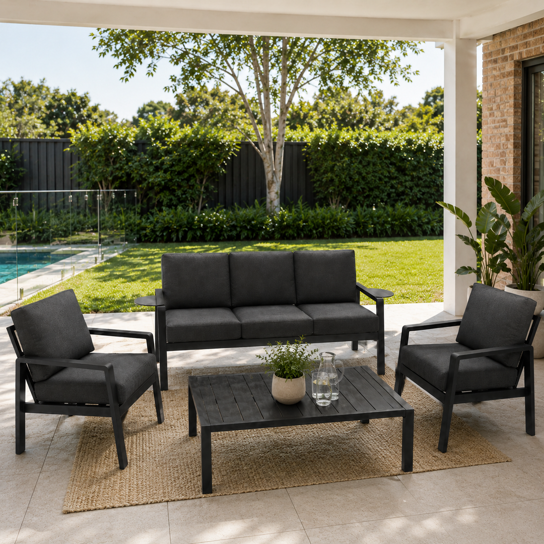 Arlo 4pc Lounge Setting - Grey