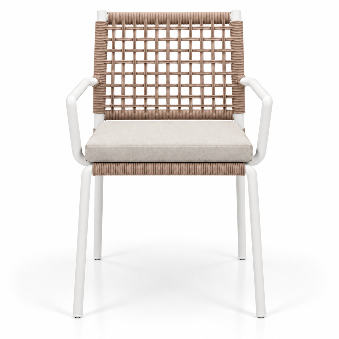 Millie White Rope Dining Chair LY-AC-211B White