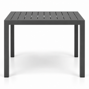 Matzo Square Dining Table 90x90cm - Gunmetal