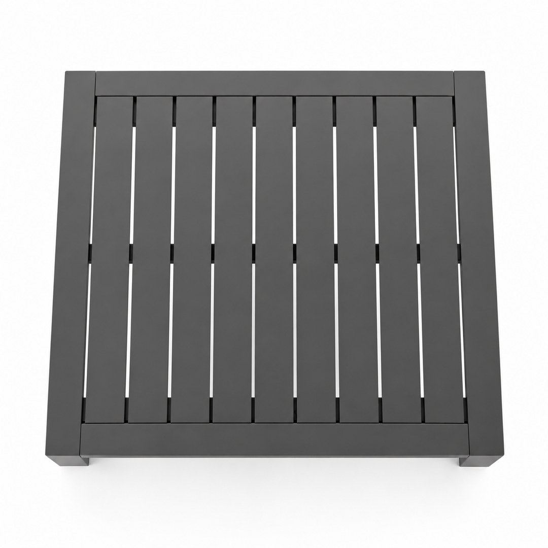 Matzo Square Dining Table 90x90cm - Gunmetal